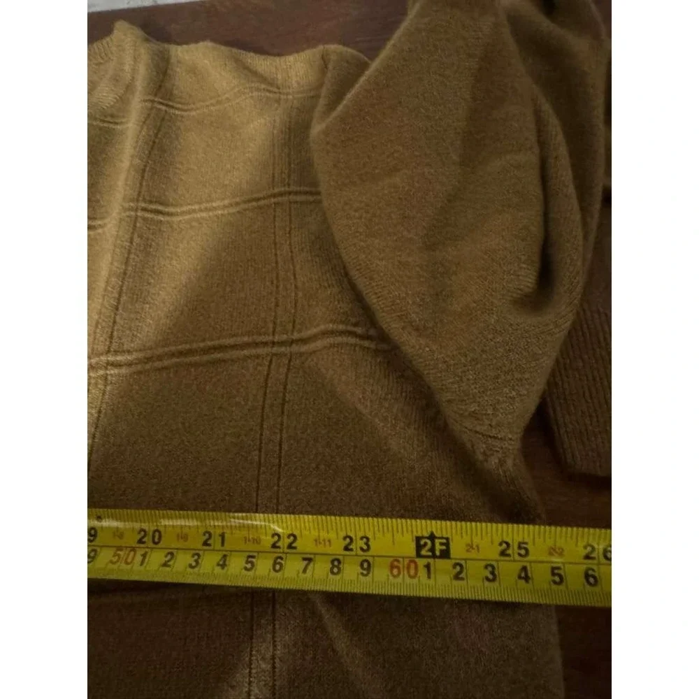 Dockers Men's Size XXL Pullover Crew Neck Sweater Tan Yellow Striped Soft Preppy